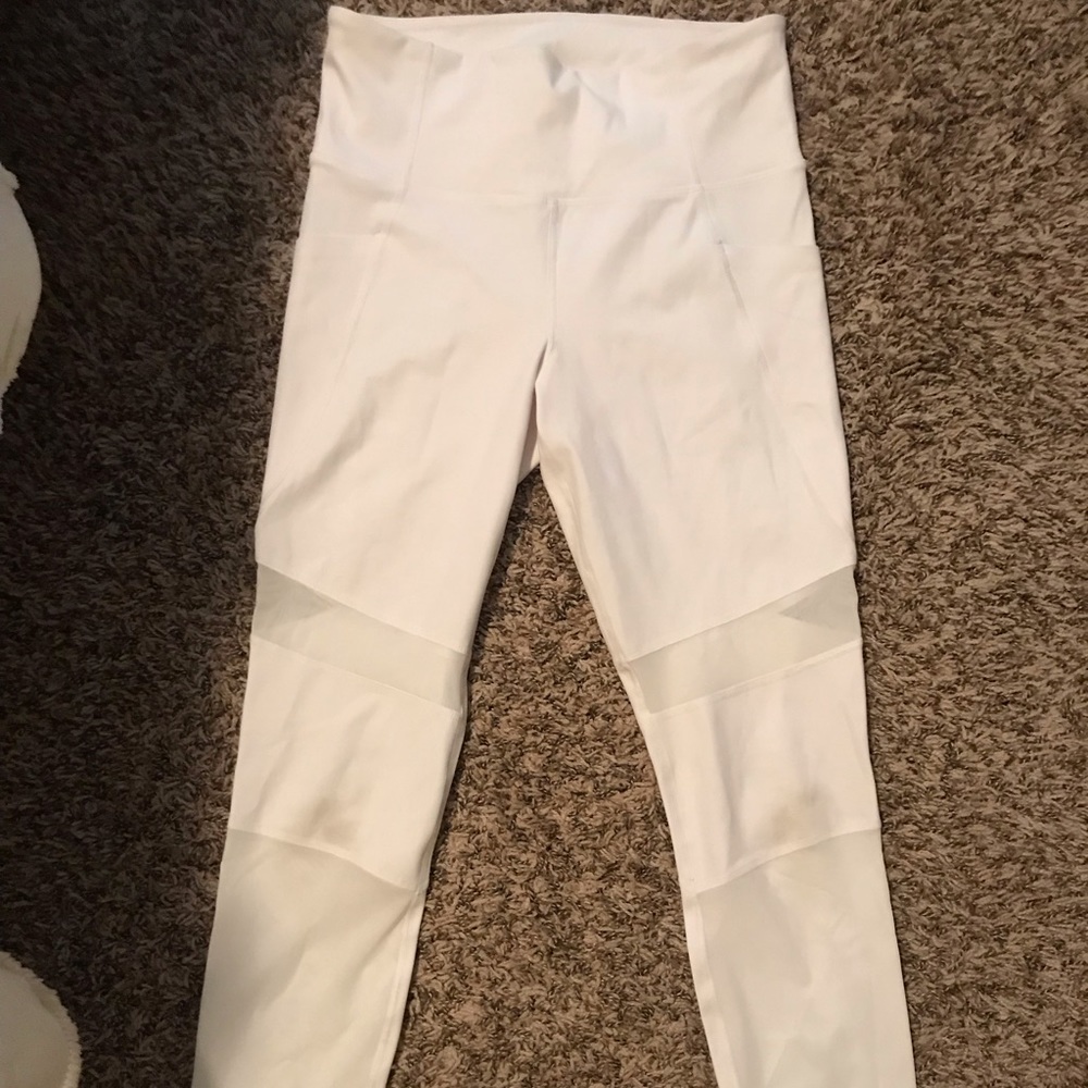 Athleta white leggings